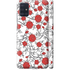 Чохол на Samsung Galaxy A51 2020 A515F Червоні троянди на білому фоні 1060m-1827