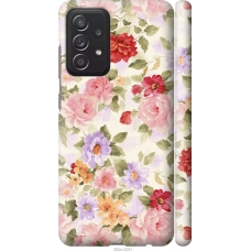 Чохол на Samsung Galaxy A52 Квіткові шпалери 820m-2251