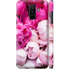 Чохол на Samsung Galaxy A6 Plus 2018 Рожеві півонії 2747m-1495