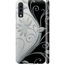 Чохол на Samsung Galaxy A70 2019 A705F Квіти на чорно-білому фоні 840m-1675
