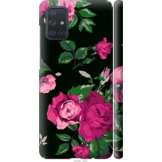 Чохол на Samsung Galaxy A71 2020 A715F Троянди на чорному фоні 2239m-1826