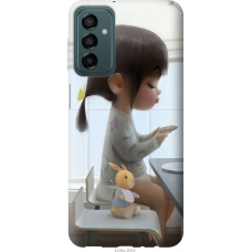 Чохол на Samsung Galaxy M13 M135 Мила дівчинка з зайчиком 4039u-2765