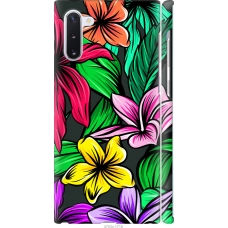 Чохол на Samsung Galaxy Note 10 Тропічні квіти 1 4753m-1718