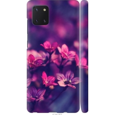 Чохол на Samsung Galaxy Note 10 Lite Пурпурні квіти 2719m-1872