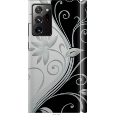 Чохол на Samsung Galaxy Note 20 Ultra Квіти на чорно-білому фоні 840m-2051