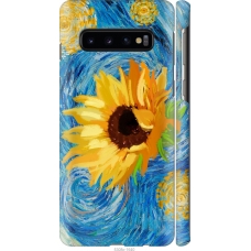 Чохол на Samsung Galaxy S10 Квіти жовто-блакитні 5308m-1640