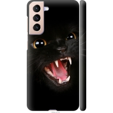 Чохол на Samsung Galaxy S21 Чорна кішка 932m-2114