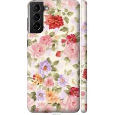 Чохол на Samsung Galaxy S21 Plus Квіткові шпалери 820m-2115