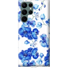 Чохол на Samsung Galaxy S22 Ultra Блакитні орхідеї 4406u-2500