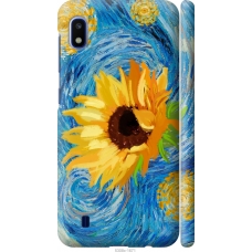 Чохол на Samsung Galaxy A10 2019 A105F Квіти жовто-блакитні 5308m-1671