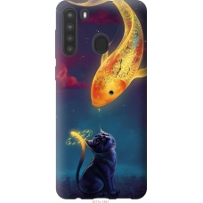Чохол на Samsung Galaxy A21 Сон кішки 3017u-1841