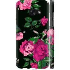 Чохол на Samsung Galaxy A3 (2017) Троянди на чорному фоні 2239m-443