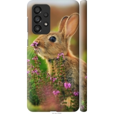 Чохол на Samsung Galaxy A33 5G A336B Кролик і квіти 3019m-2584