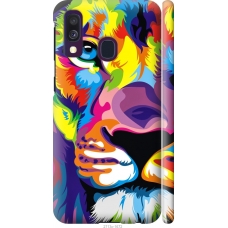 Чохол на Samsung Galaxy A40 2019 A405F Різнобарвний лев 2713m-1672