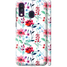 Чохол на Samsung Galaxy A40 2019 A405F Flowers 2 4394m-1672