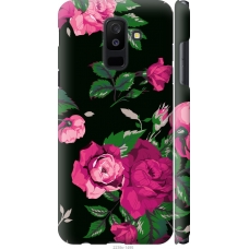 Чохол на Samsung Galaxy A6 Plus 2018 Троянди на чорному фоні 2239m-1495