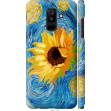 Чохол на Samsung Galaxy A6 Plus 2018 Квіти жовто-блакитні 5308m-1495
