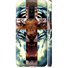 Чохол на Samsung Galaxy A6 Plus 2018 Злий тигр 866m-1495
