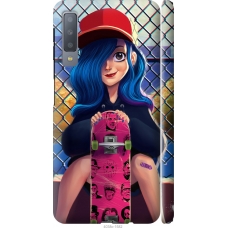 Чохол на Samsung Galaxy A7 (2018) A750F Прикольна дівчинка зі скейтбордом 4038m-1582