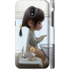 Чохол на Samsung Galaxy J2 2018 Мила дівчинка з зайчиком 4039m-1351