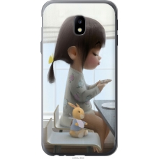 Чохол на Samsung Galaxy J3 (2017) Мила дівчинка з зайчиком 4039t-650
