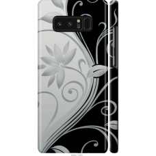 Чохол на Samsung Galaxy Note 8 Квіти на чорно-білому фоні 840m-1020