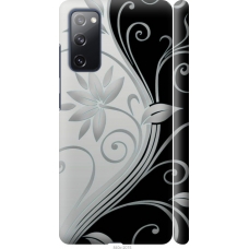 Чохол на Samsung Galaxy S20 FE G780F Квіти на чорно-білому фоні 840m-2075