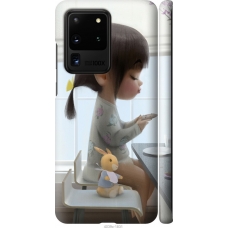 Чохол на Samsung Galaxy S20 Ultra Мила дівчинка з зайчиком 4039m-1831