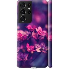 Чохол на Samsung Galaxy S21 Ultra (5G) Пурпурні квіти 2719m-2116