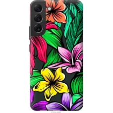 Чохол на Samsung Galaxy S22 Plus Тропічні квіти 1 4753u-2495