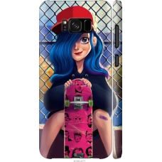 Чохол на Samsung Galaxy S8 Plus Прикольна дівчинка зі скейтбордом 4038m-817