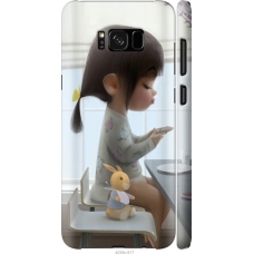 Чохол на Samsung Galaxy S8 Plus Мила дівчинка з зайчиком 4039m-817