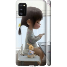 Чохол на Samsung Galaxy A41 A415F Мила дівчинка з зайчиком 4039m-1886