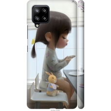 Чохол на Samsung Galaxy A42 A426B Мила дівчинка з зайчиком 4039m-2098