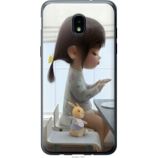 Чохол на Samsung Galaxy J3 2018 Мила дівчинка з зайчиком 4039u-1501