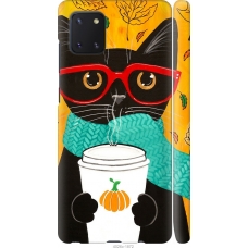 Чохол на Samsung Galaxy Note 10 Lite Осінній кіт 4026m-1872