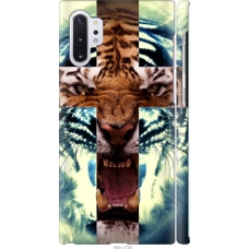 Чохол на Samsung Galaxy Note 10 Plus Злий тигр 866m-1756