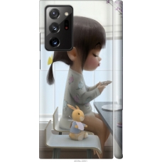 Чохол на Samsung Galaxy Note 20 Ultra Мила дівчинка з зайчиком 4039m-2051