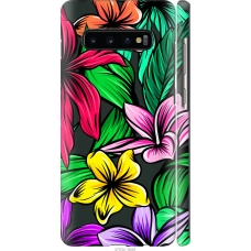 Чохол на Samsung Galaxy S10 Plus Тропічні квіти 1 4753m-1649