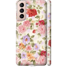 Чохол на Samsung Galaxy S21 Квіткові шпалери 820m-2114
