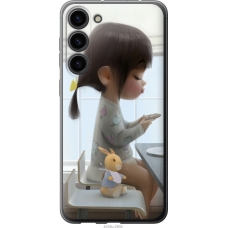 Чохол на Samsung Galaxy S23 Plus Мила дівчинка з зайчиком 4039u-2905