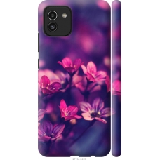 Чохол на Samsung Galaxy A03 A035F Пурпурні квіти 2719m-2499