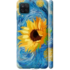 Чохол на Samsung Galaxy A12 A125F Квіти жовто-блакитні 5308m-2201
