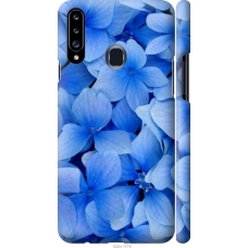 Чохол на Samsung Galaxy A20s A207F Сині квіти 526m-1775