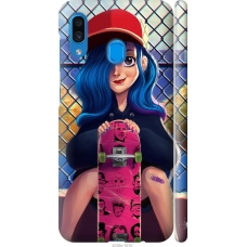 Чохол на Samsung Galaxy A30 2019 A305F Прикольна дівчинка зі скейтбордом 4038m-1670