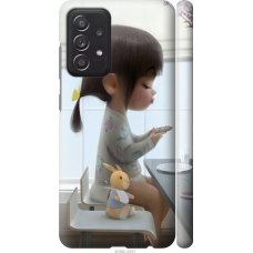 Чохол на Samsung Galaxy A52 Мила дівчинка з зайчиком 4039m-2251