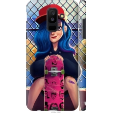 Чохол на Samsung Galaxy A6 Plus 2018 Прикольна дівчинка зі скейтбордом 4038m-1495