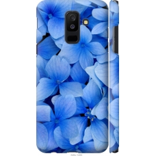 Чохол на Samsung Galaxy A6 Plus 2018 Сині квіти 526m-1495