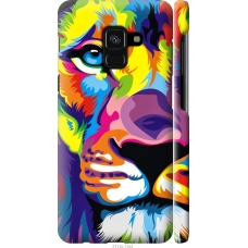 Чохол на Samsung Galaxy A8 2018 A530F Різнобарвний лев 2713m-1344