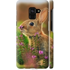 Чохол на Samsung Galaxy A8 2018 A530F Кролик і квіти 3019m-1344